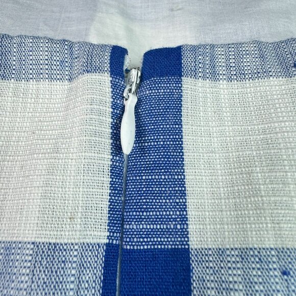 🟣🟣 Altar'd State Womens Blue Wrap Tie Side Mini Dress Checkered Size Small - Picture 7 of 12